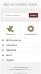 Mobile Screenshot of barnesfuneralhome.org