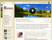 Tablet Screenshot of barnesfuneralhome.org